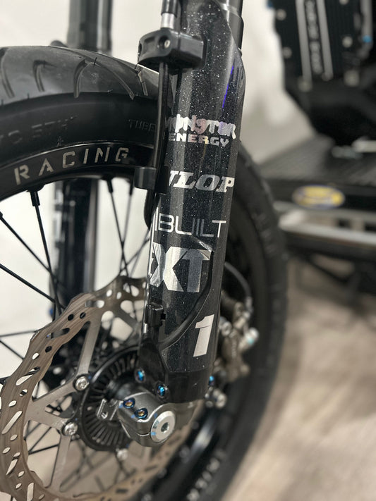 fork guard plastic titanium bolts (set of 6 )